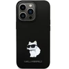 Dėklas Karl Lagerfeld KLHCP14XSMHCNPK case for iPhone 14 Pro Max 6.7" - juodas Silicone C Metal Pin