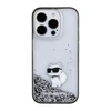 Dėklas Karl Lagerfeld KLHCP15LLKCNSK IPHONE 15 PRO 6.1 "TRANSPARENT HARDCASE LIQUID GLITTER CHUPETTE