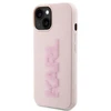 Dėklas Karl Lagerfeld KLHCP15M3DMBKCP iPhone 15 Plus | 14 Plus 6.7" rožinė|pink hardcase 3D Rubber Glitter Logo