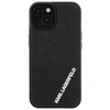Apple iPhone 15 Karl Lagerfeld dėklas 3D Rubber Multi Logo (KLHCP15S3DMKRLK) juodos spalvos