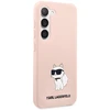 Samsung Galaxy S23 Plus Karl Lagerfeld silikoninis dėklas Choupette (KLHCS23MSNCHBCP) rožinės spalvos
