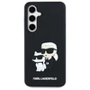 Karl Lagerfeld KLHCS24FE3DRKCNK S24 FE S721 dėklas telefonui juodos spalvos hardcase 3D Rubber Karl&Choupette