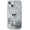 Karl Lagerfeld KLHMP12MLGCHSGH Apple iPhone12/12 Pro 6.1″ kietas dėklas skaidrus Liquid Glitter Choupette He