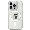 Apple iPhone 15 Pro Karl Lagerfeld dėklas Karl&Choupette Glitter MagSafe (KLHMP15LHGKCNOT) skaidrus