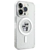 Apple iPhone 15 Pro Karl Lagerfeld dėklas Karl&Choupette Glitter MagSafe (KLHMP15LHGKCNOT) skaidrus