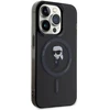 Apple iPhone 15 Pro Max Karl Lagerfeld dėklas IML Ikonik MagSafe (KLHMP15XHFCKNOK) juodos spalvos