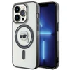 Apple iPhone 15 Pro Max Karl Lagerfeld dėklas IML Karl`s Head MagSafe (KLHMP15XHKHNOTK) skaidrus