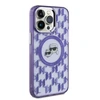Karl Lagerfeld IML Monogram Karl &amp; Choupette Head MagSafe Apple iPhone 15 Pro Max - dėklas telefonui violetinės spalvos