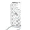 Karl Lagerfeld KLHMP16SHCKCKLCT Apple iPhone 16 6.1" dėklas telefonui skaidrus IML Crossbody Monogram Karl &amp; Choupette Head MagSafe