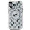 Karl Lagerfeld IML Monogram Karl &amp; Choupette Head MagSafe - dėklas skirtas Apple iPhone 16 Pro Max transparent