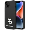 Dėklas Karl Lagerfeld Liquid Silicone Choupette Case for iPhone 14 Plus Juodas