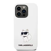 Apple iPhone 14 Pro Max Karl Lagerfeld dėklas Silicone Choupette (KLHCP14XSNCHBCH) baltos spalvos