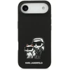 Karl Lagerfeld Liquid Silicone K&CH Sketch MagSafe dėklas skirtas Apple iPhone 17 Air juodos spalvos