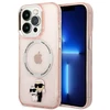 Karl Lagerfeld IML NFT Karl & Choupette MagSafe - dėklas skirtas Apple iPhone 14 Pro Max Rožinė