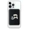 Karl Lagerfeld Powerbank inductive KLPB5FPGKSKCHK 16W 5000mAh juodos spalvos Karl&amp;Choupette Head Pin MagSafe