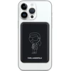 Karl Lagerfeld NFT Outline Ikonik MagSafe - Induction Power Bank 5000 mAh 15W MagSafe (juodas)