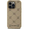 Karl Lagerfeld PU Karl Heads Pattern MagSafe dėklas telefonui Apple iPhone 14 Pro Max rusvai gelsvas