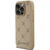 Karl Lagerfeld PU Karl Heads Pattern MagSafe dėklas telefonui Apple iPhone 15 Pro Max rusvai gelsvas