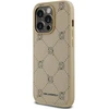 Karl Lagerfeld PU Karl Heads Pattern MagSafe dėklas telefonui Apple iPhone 14 Pro Max rusvai gelsvas