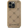 Karl Lagerfeld PU Karl Heads Pattern MagSafe dėklas telefonui Apple iPhone 15 Pro Max rusvai gelsvas