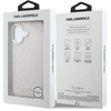 Dėklas Karl Lagerfeld PU Perforated Gold Dots phone case with MagSafe support for iPhone 17 pink