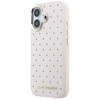 Dėklas Karl Lagerfeld PU Perforated Gold Dots phone case with MagSafe support for iPhone 17 pink