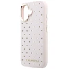 Dėklas Karl Lagerfeld PU Perforated Gold Dots phone case with MagSafe support for iPhone 17 pink