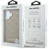 Dėklas Karl Lagerfeld PU Perforated Monogram phone case with MagSafe support for iPhone 17 beige