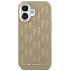 Dėklas Karl Lagerfeld PU Perforated Monogram phone case with MagSafe support for iPhone 17 beige