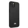 Apple iPhone 13 Mini Karl Lagerfeld dėklas Saffiano Plaque juodos spalvos