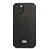 Apple iPhone 13 Mini Karl Lagerfeld dėklas Saffiano Plaque juodos spalvos