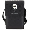 Karl Lagerfeld KLWBSAKHPKK Handbag – dėklas telefonui juodos spalvos Saffiano Monogram Ikonik