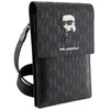 Karl Lagerfeld KLWBSAKHPKK Handbag – dėklas telefonui juodos spalvos Saffiano Monogram Ikonik