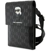 Karl Lagerfeld KLWBSAKHPKK Handbag – dėklas telefonui juodos spalvos Saffiano Monogram Ikonik