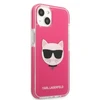 Apple iPhone 13 Karl Lagerfeld dėklas Choupette Head (KLHCP13MTPECPI) rožinės spalvos