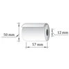 Technoinform Terminė kasos juosta, plotis 57mm, ilgis 30m, įvorė 12mm, skersmuo 50mm, 10vnt./pak.