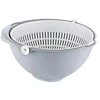 Keeeper Bowl-strainer 2in1 Stella 21x21x10.5cm baltas/pilkas