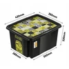 Keeeper Kaste ar vaku 24L Karolina "Minions Mosaic" 42 5x35 5x22 5cm melna ()