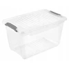 Keeeper Box with lid clipbox Leonie 28.5x18.5x16cm 5.4L transparent