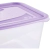 Keeeper Food container set rectangular 2x2L Fredo "Fresh" transparent/light violetinė