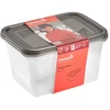 Stoneline Keeeper Food container set rectangular 2x2L Fredo "Fresh" transparent/crystal pilka