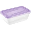 Stoneline Keeeper Food container set rectangular 2x3,3L Fredo "Fresh" transparent/light violetinė