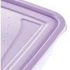 Stoneline Keeeper Food container set rectangular 3x1,25L Fredo "Fresh" transparent/light violetinė