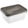 Stoneline Keeeper Food container set rectangular 3x1,25L Fredo "Fresh" transparent/crystal pilka