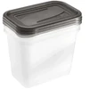 Keeeper Food container set rectangular 3x1L Fredo "Fresh" transparent/crystal pilka