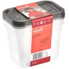 Keeeper Food container set rectangular 3x1L Fredo "Fresh" transparent/crystal pilka