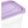 Stoneline Keeeper Food container set rectangular 3x1L Fredo "Fresh" transparent/light violetinė