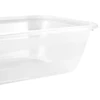 Stoneline Keeeper Food container set rectangular 3x2,4L Fredo "Fresh" transparent/light violetinė
