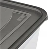 Stoneline Keeeper Food container set rectangular 5x0.5L Fredo "Fresh" transparent/crystal pilka