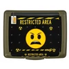 Keeeper Food storage container deco-click-box mini 0.5L Carla "Emoji Danger" 17x13x3.5cm olive color
